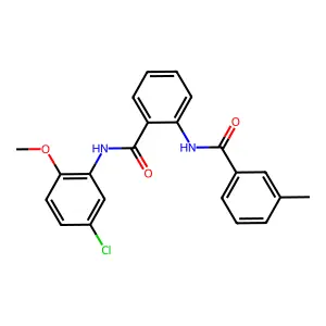 N-(5-chloro-2-methoxyphenyl)-2-[(3-methylbenzoyl)amino]benzamide structure