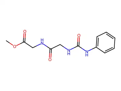 methyl N-(anilinocarbonyl)glycylglycinate structure
