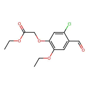 Ethyl 2-(5-chloro-2-ethoxy-4-formylphenoxy)acetate structure
