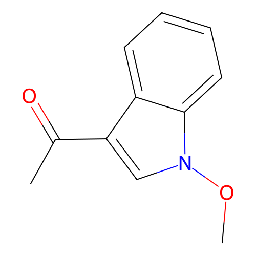 3-Acetyl-1-methoxyindole structure