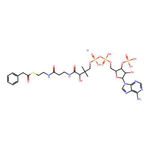 phenyl acetyl Coa structure