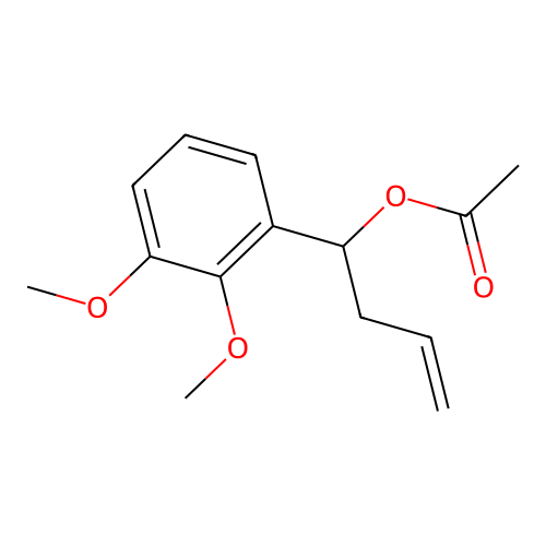 1-(2,3-Dimethoxyphenyl)but-3-enyl acetate structure