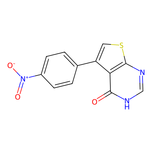 5-(4-nitrophenyl)-3H-thieno[2,3-d]pyrimidin-4-one structure