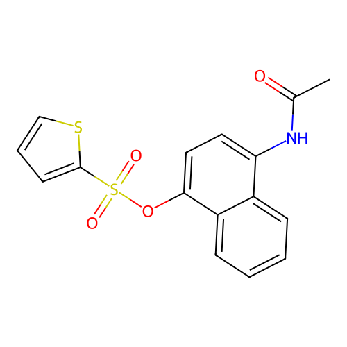 4-(Acetylamino)-1-naphthyl 2-thiophenesulfonate structure