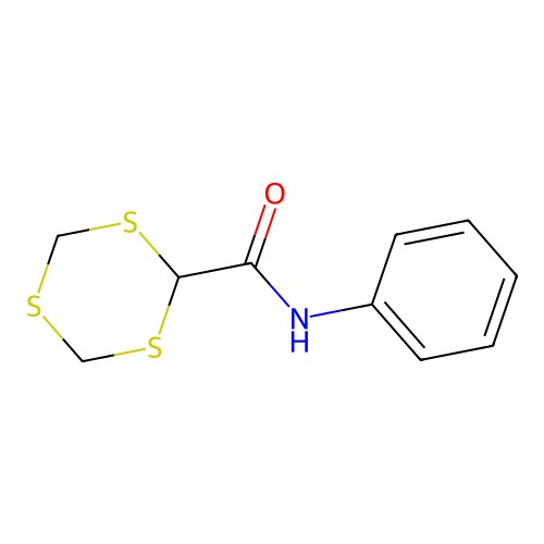 N-苯基-1,3,5-三硫杂环己烷-2-甲酰胺 structure
