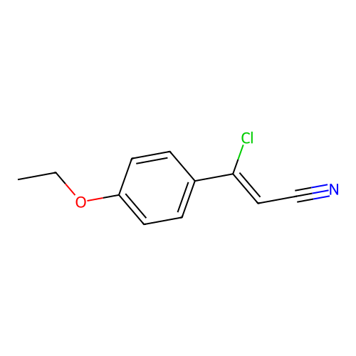 3-Chloro-3-(4-ethoxyphenyl)prop-2-enenitrile structure