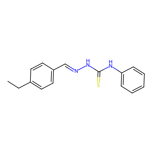2-[(4-Ethylphenyl)methylene]-N-phenylhydrazinecarbothioamide structure