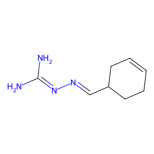 2-(Cyclohex-3-en-1-ylmethylideneamino)guanidine structure