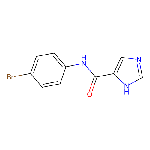 N-(4-bromophenyl)-1H-imidazole-4-carboxamide structure