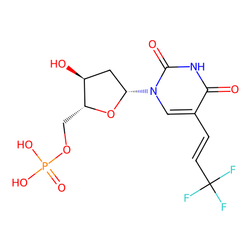 5-(3,3,3-Trifluoro-1-propenyl)-2'-deoxyuridylate structure