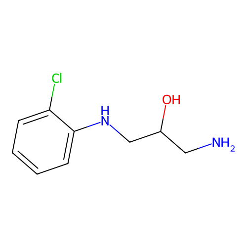 3-Amino-1-[(2-chlorophenyl)amino]propan-2-ol structure