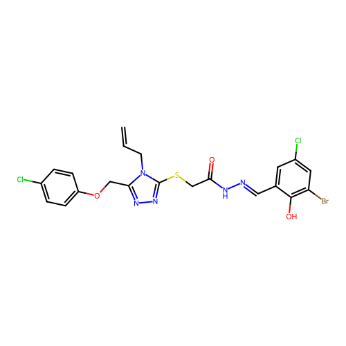 CAS 6917-65-3 - C21H18BrCl2N5O3S structure