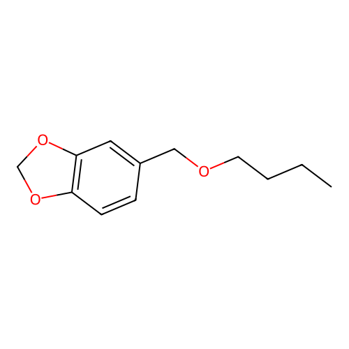Piperonyl butyl ether structure