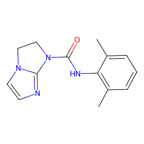 N-(2,6-dimethylphenyl)-2,3-dihydroimidazo[1,2-a]imidazole-1-carboxamide structure