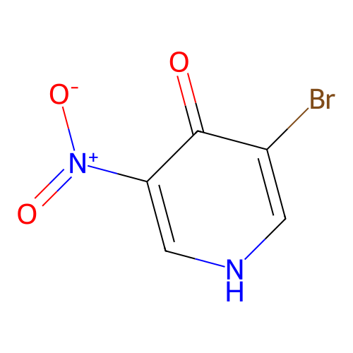 3-Bromo-4-hydroxy-5-nitropyridine structure