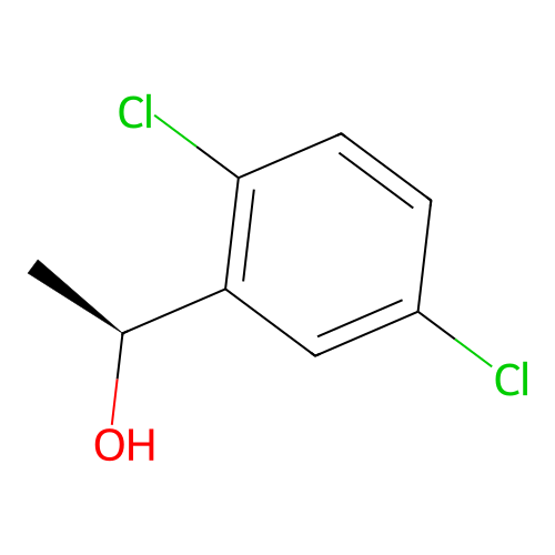 (1S)-1-(2,5-dichlorophenyl)ethan-1-ol structure