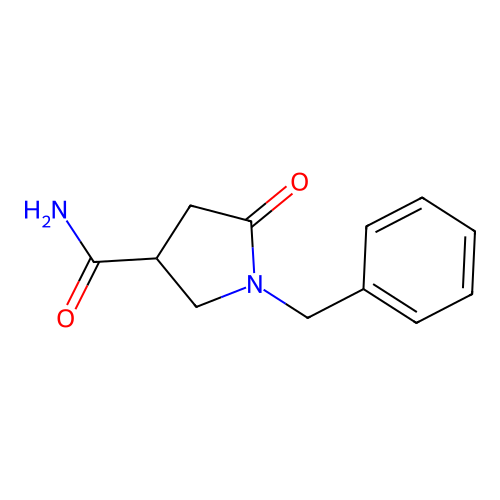 1-Benzyl-5-oxopyrrolidine-3-carboxamide structure