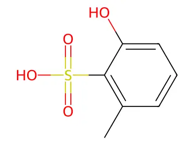 2-Hydroxy-6-methylbenzenesulfonic acid structure