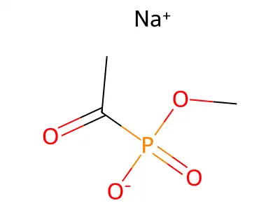 Methyl hydrogen (S)-acetylphosphonate structure