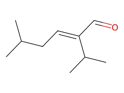 2-Isopropyl-5-methyl-hex-2-enal, (2E)- structure