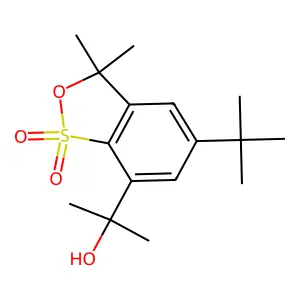 2-(5-Tert-butyl-3,3-dimethyl-1,1-dioxo-2,1lambda6-benzoxathiol-7-yl)propan-2-ol structure