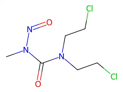 Urea, 1,1-bis(2-chloroethyl)-3-methyl-3-nitroso- structure