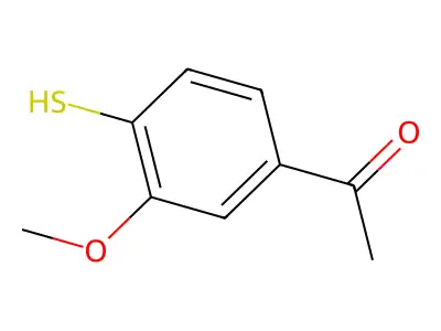 1-(3-Methoxy-4-sulfanylphenyl)ethan-1-one structure