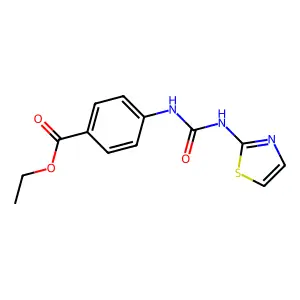 Ethyl 4-(1,3-thiazol-2-ylcarbamoylamino)benzoate structure