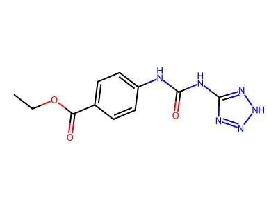 Ethyl 4-(2H-tetrazol-5-ylcarbamoylamino)benzoate structure