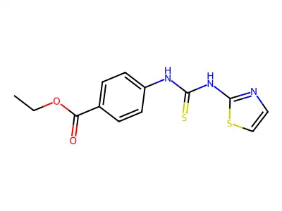 Ethyl 4-{[(1,3-thiazol-2-yl)carbamothioyl]amino}benzoate structure