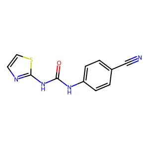 1-(4-Cyanophenyl)-3-(1,3-thiazol-2-yl)urea structure