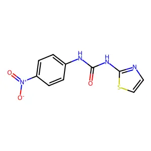 Urea, N-(4-nitrophenyl)-N'-2-thiazolyl- structure