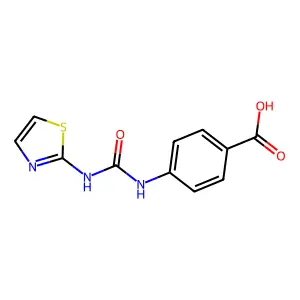 4-(1,3-Thiazol-2-ylcarbamoylamino)benzoic acid structure