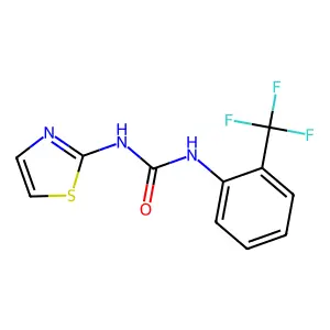 N-1,3-Thiazol-2-yl-N'-[2-(trifluoromethyl)phenyl]urea structure