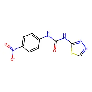 1-(4-Nitrophenyl)-3-(1,3,4-thiadiazol-2-yl)urea structure
