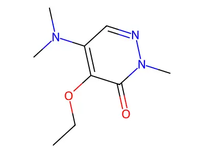3(2H)-Pyridazinone, 5-dimethylamino-4-ethoxy-2-methyl- structure