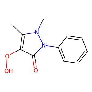 Antipyrinyl-4-peroxide structure