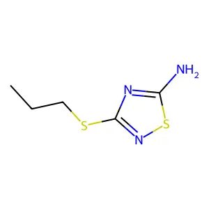 3-Propylsulfanyl-[1,2,4]thiadiazol-5-ylamine structure