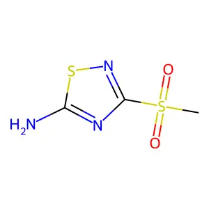 3-(Methylsulfonyl)-1,2,4-thiadiazol-5-amine structure