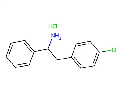 2-(4-Chlorophenyl)-1-phenylethan-1-amine--hydrogen chloride (1/1) structure