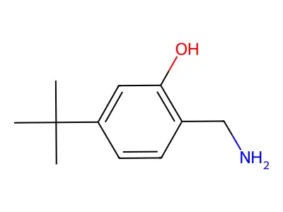 2-(Aminomethyl)-5-tert-butylphenol structure