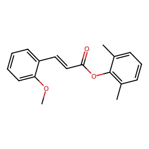 2,6-dimethylphenyl (2E)-3-(2-methoxyphenyl)prop-2-enoate structure