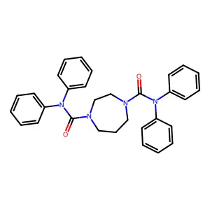[4-(N,N-diphenylcarbamoyl)(1,4-diazaperhydroepinyl)]-N,N-dibenzamide structure
