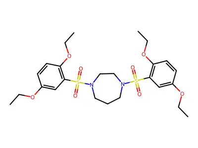 1,4-Bis(2,5-diethoxybenzenesulfonyl)-1,4-diazepane structure