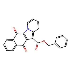 Benzyl 6,11-dioxo-6,11-dihydrobenzo[f]pyrido[1,2-a]indole-12-carboxylate structure