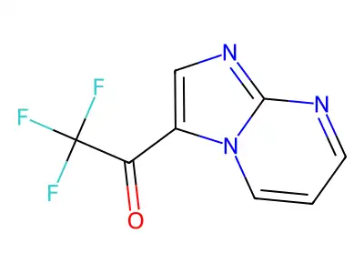 2,2,2-Trifluoro-1-imidazo[1,2-a]pyrimidin-3-ylethanone structure
