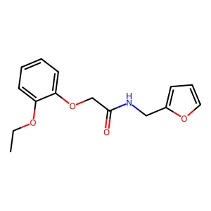 2-(2-ethoxyphenoxy)-N-(2-furylmethyl)acetamide structure