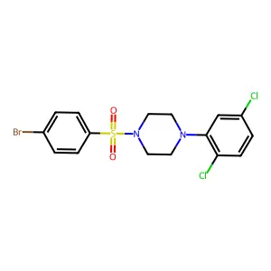 1-(4-Bromobenzenesulfonyl)-4-(2,5-dichlorophenyl)piperazine structure