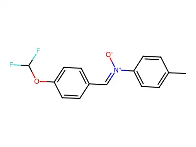 (Z)-N-(4-(difluoromethoxy)benzylidene)-4-methylaniline oxide structure