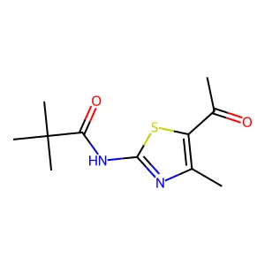 N-(5-Acetyl-4-methyl-thiazol-2-yl)-2,2-dimethyl-propionamide structure